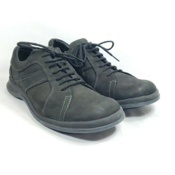 Kenneth Cole Reaction Fashion Sneakers Men's Size 9.5 Black Nubuck Leather - Picture 2 of 8